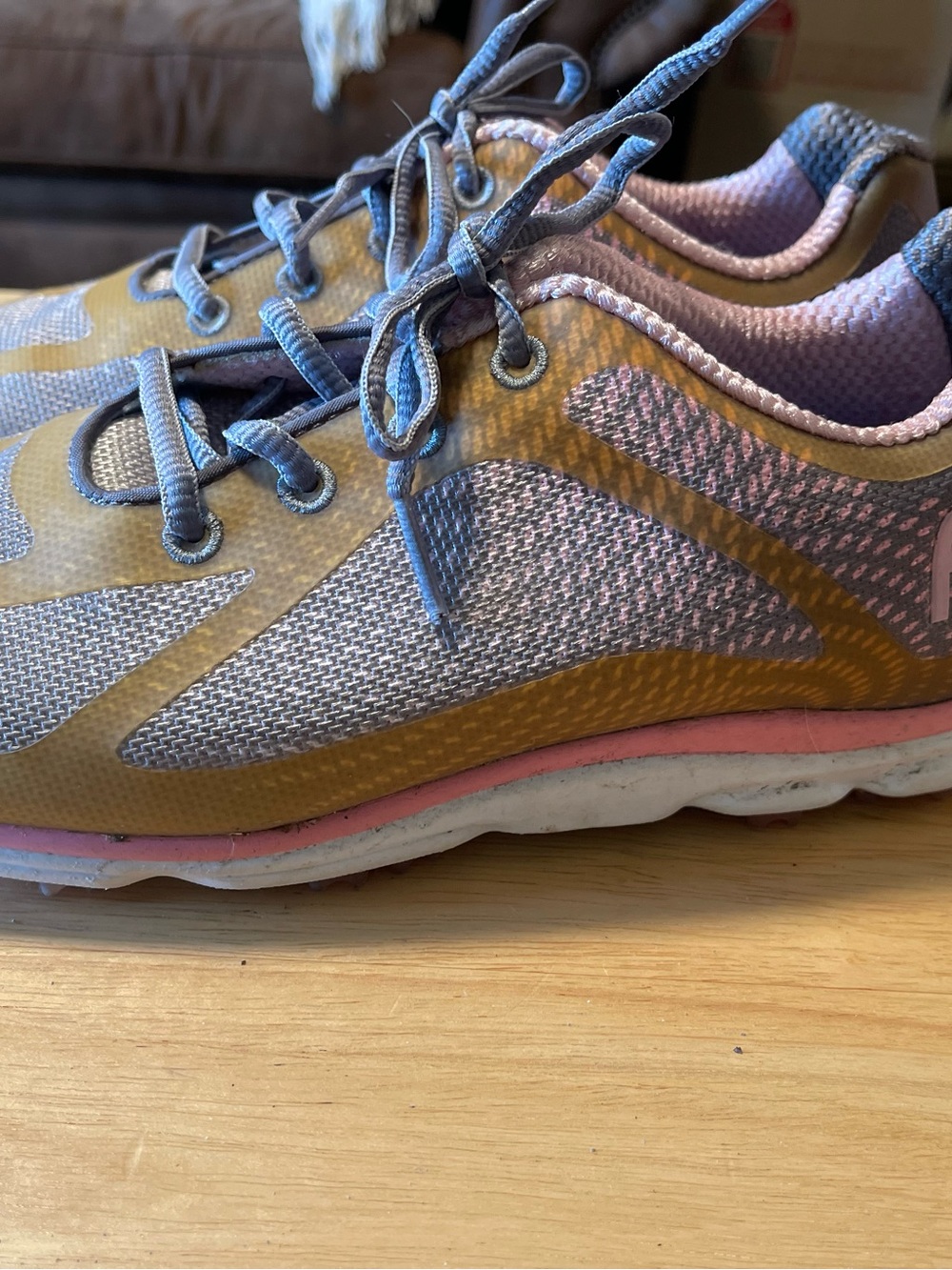FootJoy Empower Women's Spikeless Golf Shoes Sz 7.5 Gray Pink 98000